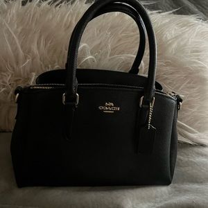 Barely used like new black coach bag.